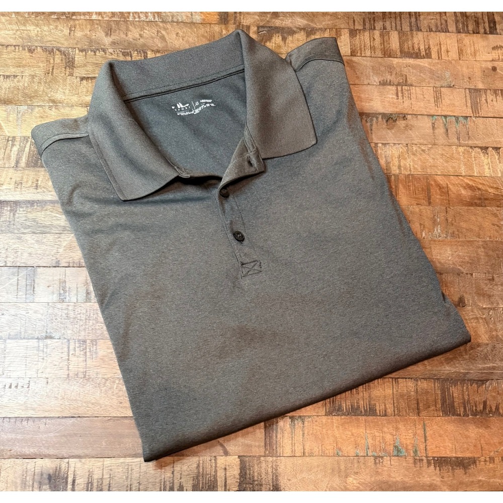Fila Sport Performance Golf Polo Mens XL Charcoal Gray Short Sleeve Active Shirt